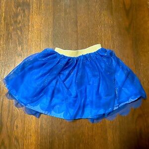 Hanna Anderson sparkly blue guaze skirt